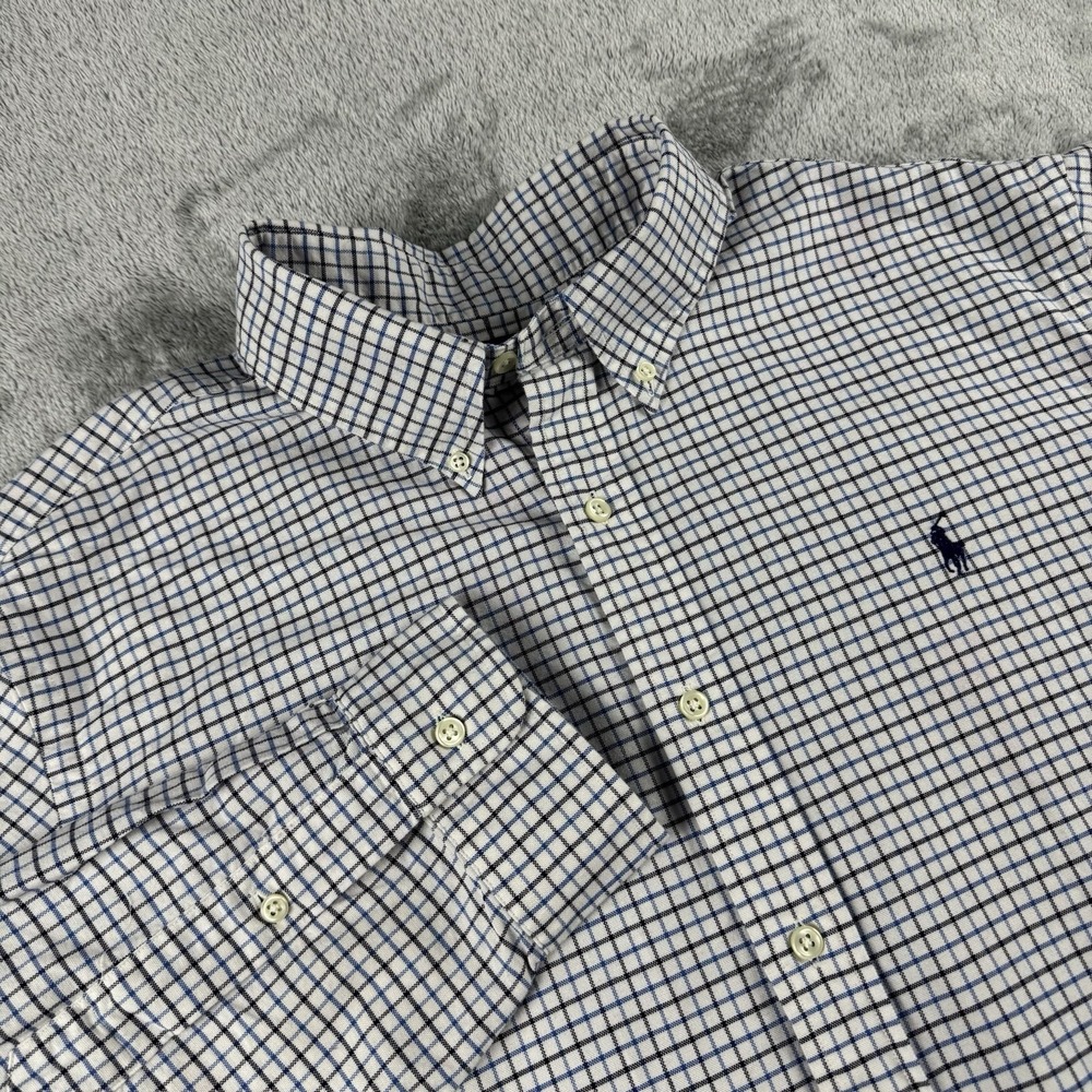 Ralph Lauren Men’s Long Sleeve Classic Fit Gingham Oxford Shirt Size XL